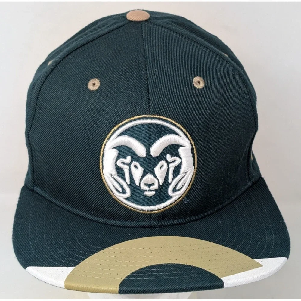 Colorado State University Rams CSU‎ Zephyr Snapback Hat Baseball Cap Logo VTG